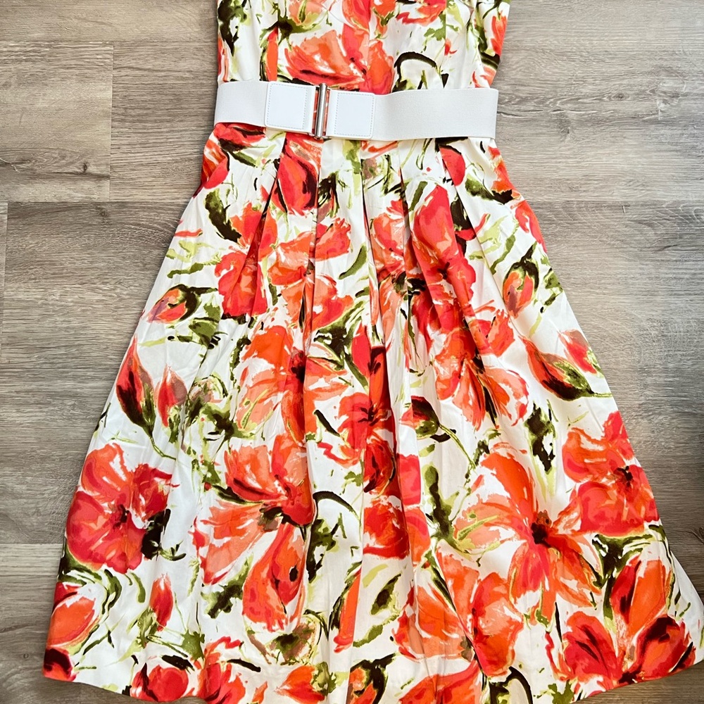 Apt. 9  Floral Dress with White Belt